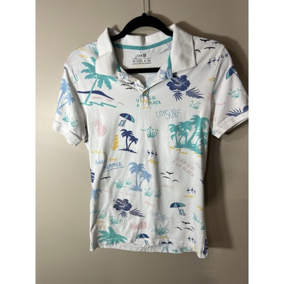 Oodji Ultra Women Polo Shirt Size Medium Summer Beachy Tennis Golf Shirt - Picture 1 of 10